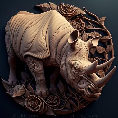 3D model st rhinocerose (STL)